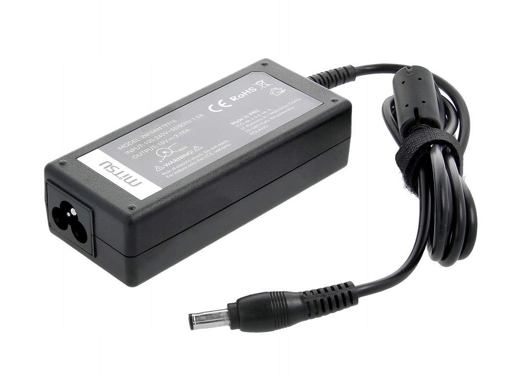 Napájací zdroj Mitsu 19V 3,16A (5,5x3,0 pin) 60W pre Samsung